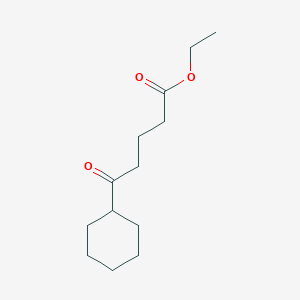 molecular formula C13H22O3 B102568 5-环己基-5-氧代戊酸乙酯 CAS No. 16076-61-2