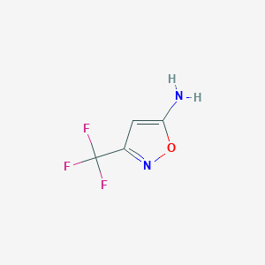 molecular formula C4H3F3N2O B010257 3-(三氟甲基)异恶唑-5-胺 CAS No. 108655-63-6