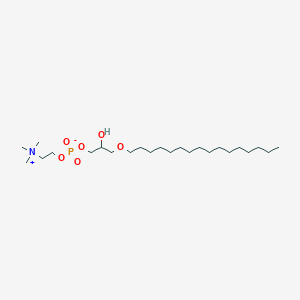 molecular formula C24H52NO6P B102573 1-O-Hexadecyl-lyso-sn-glycero-3-phosphocholine CAS No. 17364-21-5