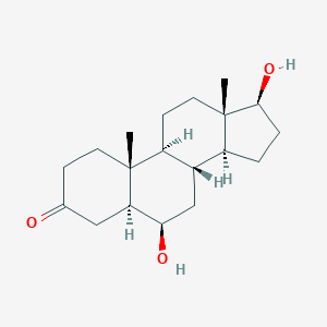 molecular formula C19H30O3 B102578 5alpha-Androstan-3-one, 6beta,17beta-dihydroxy- CAS No. 18529-66-3