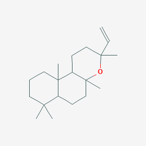 molecular formula C20H34O B102583 3-ethenyl-3,4a,7,7,10a-pentamethyl-2,5,6,6a,8,9,10,10b-octahydro-1H-benzo[f]chromene CAS No. 19123-29-6