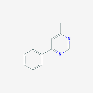molecular formula C11H10N2 B102591 4-甲基-6-苯基嘧啶 CAS No. 17759-27-2