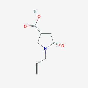 molecular formula C8H11NO3 B102656 1-烯丙基-5-氧代吡咯烷-3-羧酸 CAS No. 16199-99-8