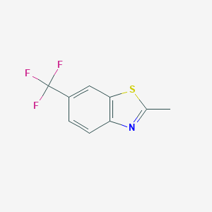 molecular formula C9H6F3NS B102657 2-甲基-6-(三氟甲基)-1,3-苯并噻唑 CAS No. 16368-49-3