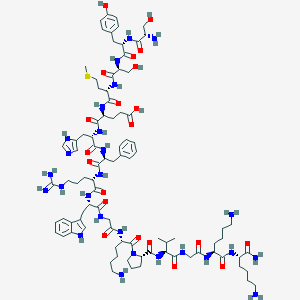 molecular formula C89H134N26O21S B102675 ACTH amide (1-16) CAS No. 18806-03-6