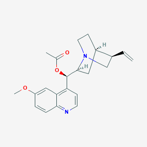 molecular formula C22H28N2O4 B102715 (R)-(6-Methoxyquinolin-4-yl)((1S,2S,4S,5R)-5-vinylquinuclidin-2-yl)methyl acetate CAS No. 18797-86-9
