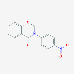 B102726 4H-1,3-BENZOXAZIN-4-ONE, 2,3-DIHYDRO-3-(p-NITROPHENYL)- CAS No. 18672-15-6
