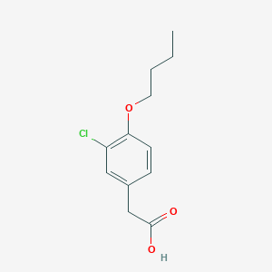 B102727 2-(4-Butoxy-3-chlorophenyl)acetic acid CAS No. 15560-51-7