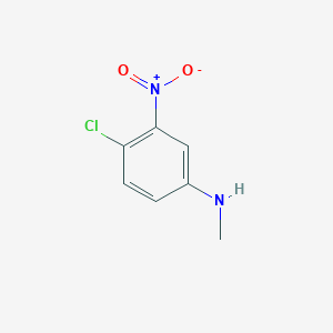molecular formula C7H7ClN2O2 B102745 Aniline, 4-chloro-N-methyl-3-nitro- CAS No. 16330-03-3