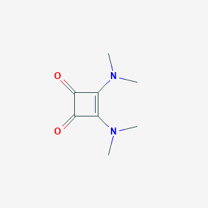 molecular formula C8H12N2O2 B102799 3,4-Bis(dimethylamino)-3-cyclobutene-1,2-dione CAS No. 19230-34-3