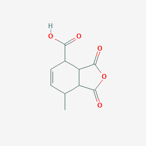 molecular formula C10H10O5 B102803 7-Methyl-1,3-dioxo-3a,4,7,7a-tetrahydro-2-benzofuran-4-carboxylic acid CAS No. 18625-95-1