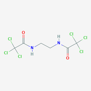 molecular formula C6H6Cl6N2O2 B102806 Acetamide, N,N'-ethylenebis(2,2,2-trichloro- CAS No. 17408-50-3