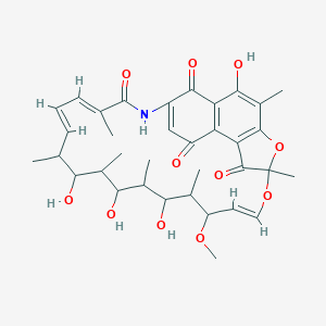 molecular formula C35H43NO11 B102822 25-Deacetoxy-25-hydroxyrifamycin S CAS No. 17555-51-0