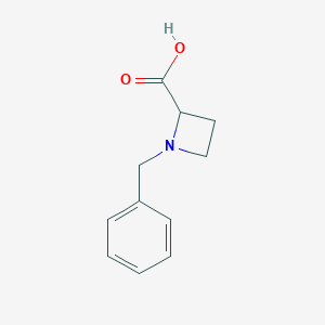 molecular formula C11H13NO2 B102823 1-Benzylazetidine-2-carboxylic acid CAS No. 18085-40-0