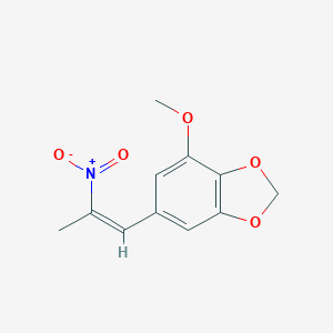 molecular formula C11H11NO5 B102847 4-methoxy-6-(2-nitroprop-1-enyl)-1,3-benzodioxole CAS No. 17055-07-1