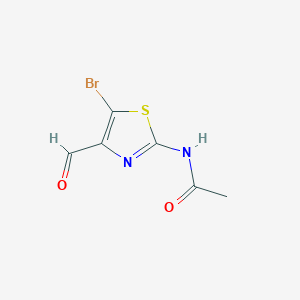 molecular formula C6H5BrN2O2S B102921 N-(5-溴-4-甲酰-1,3-噻唑-2-基)乙酰胺 CAS No. 16443-97-3
