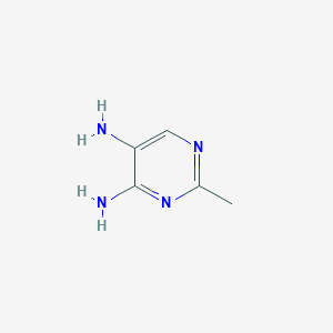 molecular formula C5H8N4 B102939 2-Methylpyrimidine-4,5-diamine CAS No. 15579-63-2