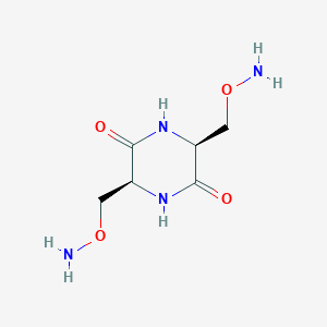 B102982 (3S,6S)-3,6-bis(aminooxymethyl)piperazine-2,5-dione CAS No. 17868-49-4