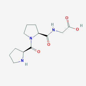 molecular formula C12H19N3O4 B103019 Prolyl-prolyl-glycine CAS No. 16875-10-8