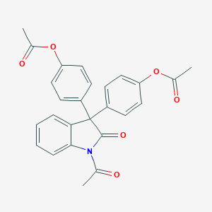 molecular formula C26H21NO6 B103055 2H-吲哚-2-酮，1-乙酰基-3,3-双[4-(乙酰氧基)苯基]-1,3-二氢- CAS No. 18869-73-3