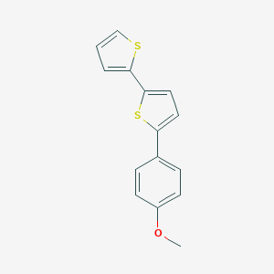 molecular formula C15H12OS2 B010306 5-(4-甲氧基苯基)-2,2'-联噻吩 CAS No. 106925-79-5