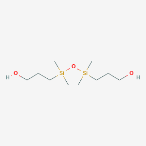 molecular formula C10H26O3Si2 B103083 3,3'-(1,1,3,3-Tetramethyldisiloxane-1,3-diyl)dipropanol CAS No. 18001-97-3