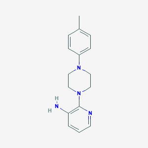 molecular formula C16H20N4 B103094 Piperazine, 1-(3-amino-2-pyridyl)-4-(p-tolyl)- CAS No. 16019-80-0