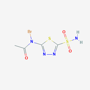 molecular formula C4H5BrN4O3S2 B103133 N-Bromoacetazolamide CAS No. 17124-38-8