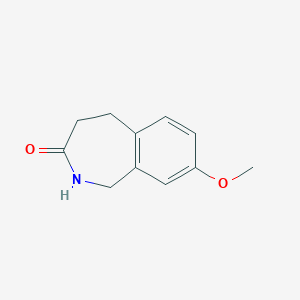 molecular formula C11H13NO2 B103142 8-甲氧基-1,2,4,5-四氢苯并[c]氮杂卓-3-酮 CAS No. 17724-38-8