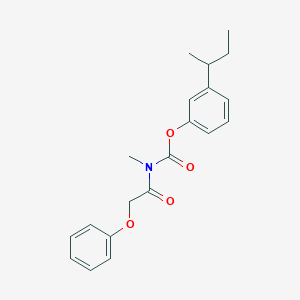B103159 2-(1-Methylpropyl)phenyl methyl(phenoxyacetyl)carbamate CAS No. 16156-66-4