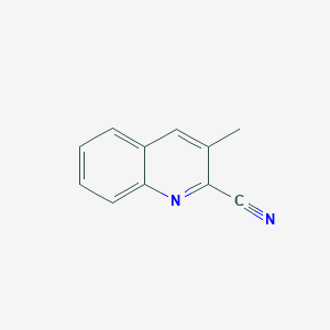 molecular formula C11H8N2 B103162 3-甲基喹啉-2-碳腈 CAS No. 19051-05-9