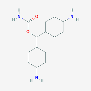 molecular formula C14H27N3O2 B103177 Bis(4-aminocyclohexyl)methyl carbamate CAS No. 15484-34-1