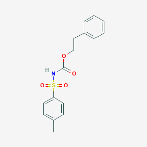 molecular formula C16H17NO4S B103191 N-Tosylcarbamic acid phenethyl ester CAS No. 18303-11-2