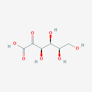 molecular formula C6H10O7 B103209 (3R,4S,5R)-3,4,5,6-四羟基-2-氧代己酸 CAS No. 16533-48-5