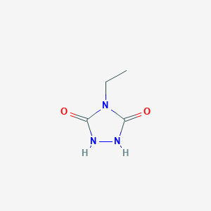 molecular formula C4H7N3O2 B103235 4-乙基-1,2,4-三唑烷-3,5-二酮 CAS No. 16050-65-0