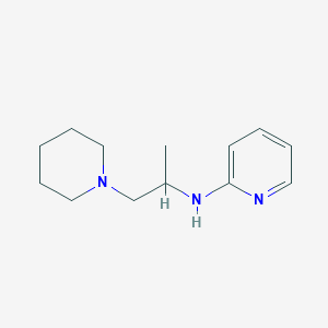 molecular formula C13H21N3 B103259 N-[1-methyl-2-(1-piperidyl)ethyl]pyridin-2-amine CAS No. 16571-91-8