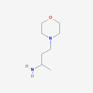 molecular formula C8H18N2O B103266 (1-甲基-3-吗啉-4-基丙基)胺 CAS No. 18247-01-3