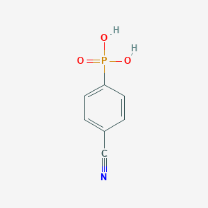 molecular formula C7H6NO3P B103271 4-氰基苯基膦酸 CAS No. 16672-78-9