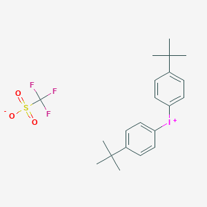 molecular formula C21H26F3IO3S B010329 双（4-叔丁基苯基）碘鎓三氟甲磺酸盐 CAS No. 84563-54-2