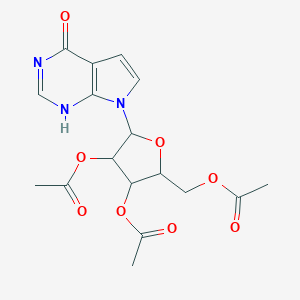B103334 [3,4-diacetyloxy-5-(4-oxo-1H-pyrrolo[2,3-d]pyrimidin-7-yl)oxolan-2-yl]methyl acetate CAS No. 16754-78-2