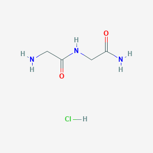 molecular formula C4H10ClN3O2 B103338 2-氨基-N-(2-氨基-2-氧代乙基)乙酰胺；盐酸盐 CAS No. 16438-42-9