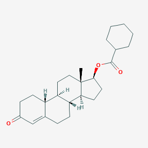 molecular formula C25H36O3 B103343 环己烷羧酸萘德罗 CAS No. 18470-94-5