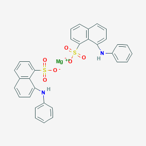 molecular formula C32H24MgN2O6S2 B103382 1-萘磺酸，8-(苯氨基)-，镁盐 (2:1) CAS No. 18108-68-4