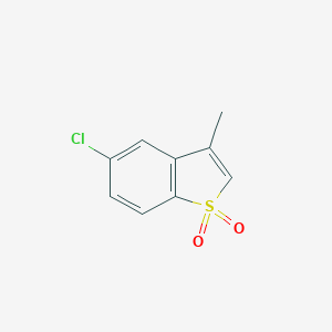 molecular formula C9H7ClO2S B103393 5-Chloro-3-methyl-1H-benzo[b]thiophene-1,1-dione CAS No. 17514-66-8