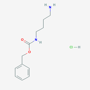 molecular formula C12H19ClN2O2 B103400 苄基 N-(4-氨基丁基)氨基甲酸酯盐酸盐 CAS No. 18807-73-3