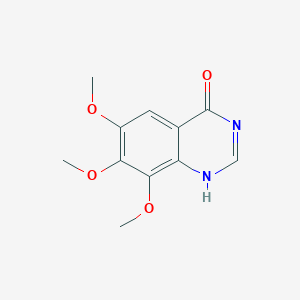 molecular formula C11H12N2O4 B103401 6,7,8-三甲氧基喹唑啉-4(3H)-酮 CAS No. 16064-19-0