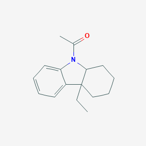B103406 1-(4a-ethyl-2,3,4,9a-tetrahydro-1H-carbazol-9-yl)ethanone CAS No. 15640-98-9