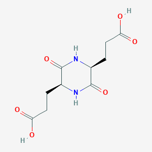 molecular formula C10H14N2O6 B103428 环(-谷-谷) CAS No. 16691-00-2