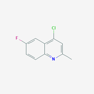 molecular formula C10H7ClFN B103436 4-Chloro-6-fluoro-2-methylquinoline CAS No. 18529-01-6