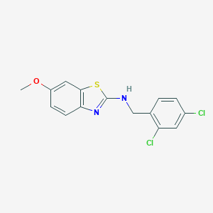 N-[(2,4-dichlorophenyl)methyl]-6-methoxy-1,3-benzothiazol-2-amine